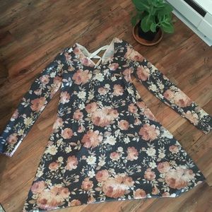 By & By Floral Dress. Size Small. Cottage Core. Romantic Academia.